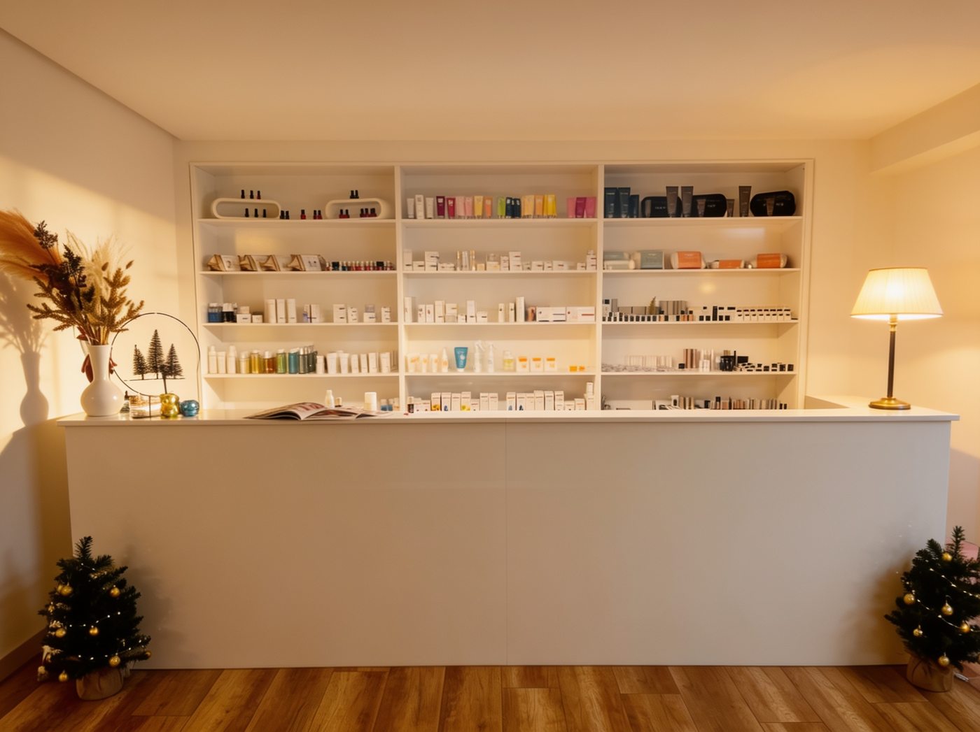 Empfang des Kosmetikstudios Art of Beauty in Gütersloh in warmem Licht